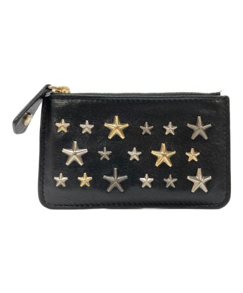 JIMMY CHOO（ジミーチュウ）JIMMY CHOO (ジミーチュウ) スタッズコインケース ブラックの古着・服飾アイテム