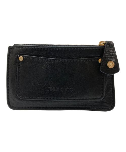 JIMMY CHOO（ジミーチュウ）JIMMY CHOO (ジミーチュウ) スタッズコインケース ブラックの古着・服飾アイテム