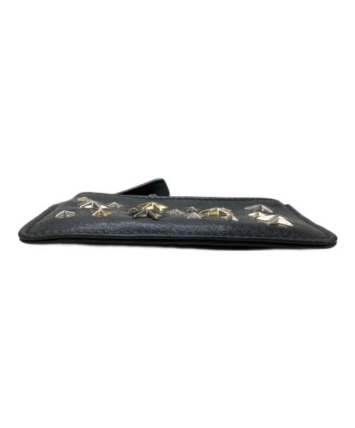 JIMMY CHOO（ジミーチュウ）JIMMY CHOO (ジミーチュウ) スタッズコインケース ブラックの古着・服飾アイテム