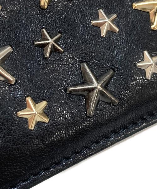 JIMMY CHOO（ジミーチュウ）JIMMY CHOO (ジミーチュウ) スタッズコインケース ブラックの古着・服飾アイテム