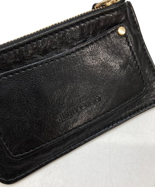 JIMMY CHOO（ジミーチュウ）JIMMY CHOO (ジミーチュウ) スタッズコインケース ブラックの古着・服飾アイテム