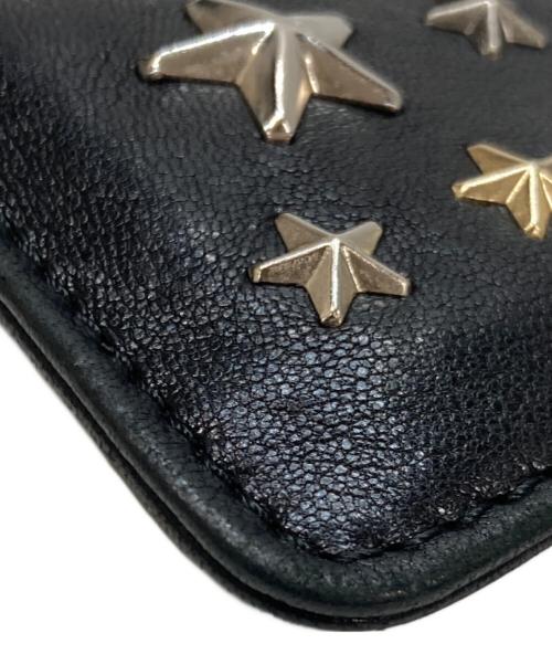 JIMMY CHOO（ジミーチュウ）JIMMY CHOO (ジミーチュウ) スタッズコインケース ブラックの古着・服飾アイテム
