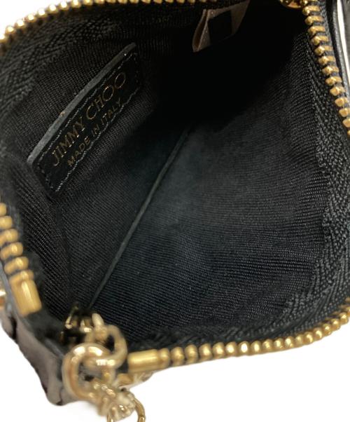 JIMMY CHOO（ジミーチュウ）JIMMY CHOO (ジミーチュウ) スタッズコインケース ブラックの古着・服飾アイテム