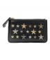 JIMMY CHOO（ジミーチュウ）の古着「スタッズコインケース」｜ブラック