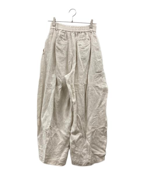 ETRE TOKYO（エトレトウキョウ）ETRE TOKYO (エトレトウキョウ) リネンカーヴィーパンツ ベージュ サイズ:Sの古着・服飾アイテム