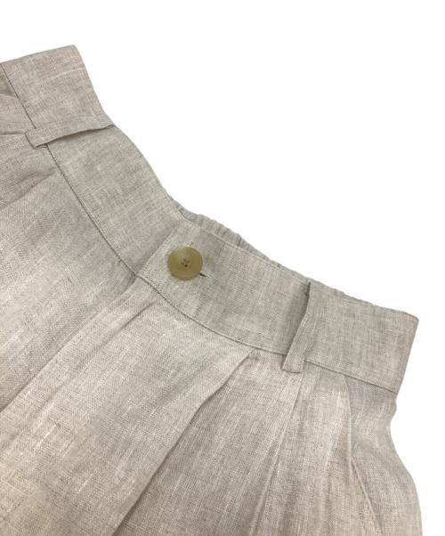 ETRE TOKYO（エトレトウキョウ）ETRE TOKYO (エトレトウキョウ) リネンカーヴィーパンツ ベージュ サイズ:Sの古着・服飾アイテム