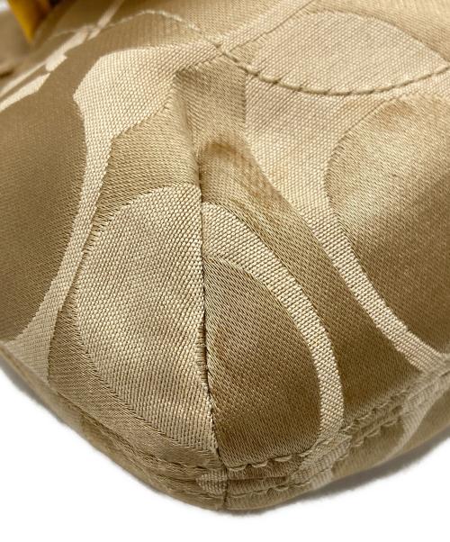 COACH（コーチ）COACH (コーチ) シグネチャーワンショルダーバッグ イエローの古着・服飾アイテム