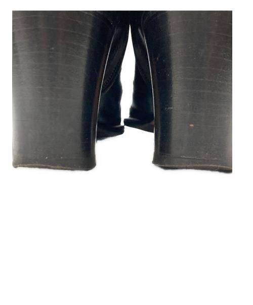 Salvatore Ferragamo（サルヴァトーレ フェラガモ）Salvatore Ferragamo (サルヴァトーレ フェラガモ) ミドルベルトブーツ ブラック サイズ:7Cの古着・服飾アイテム