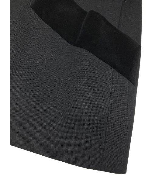 CELINE（セリーヌ）CELINE (セリーヌ) ウールベロアノーラペルジャケット ブラック サイズ:42の古着・服飾アイテム