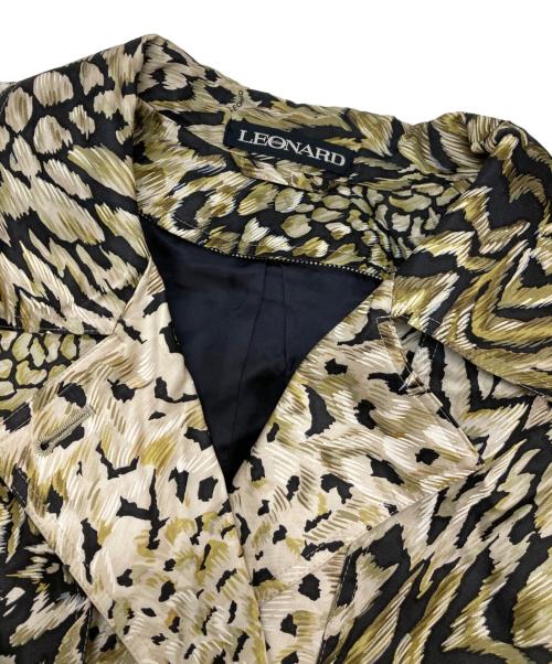 LEONARD（レオナール）LEONARD (レオナール) ダブルハーフコート グリーン サイズ:9ARの古着・服飾アイテム