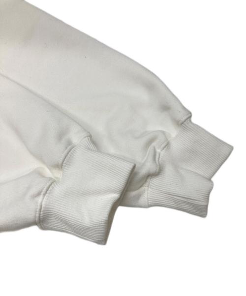 Honey mi Honey（ハニーミーハニー）Honey mi Honey (ハニーミーハニー) tulle peplum sweat ホワイト サイズ:Fの古着・服飾アイテム