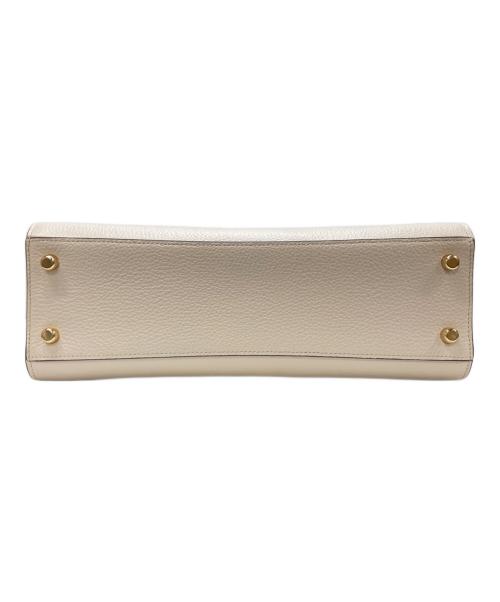 COACH（コーチ）COACH (コーチ) レーン キャリーオール カラーブロック ハンドバッグ ベージュの古着・服飾アイテム