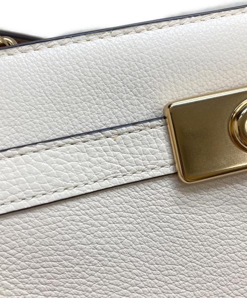 COACH（コーチ）COACH (コーチ) レーン キャリーオール カラーブロック ハンドバッグ ベージュの古着・服飾アイテム