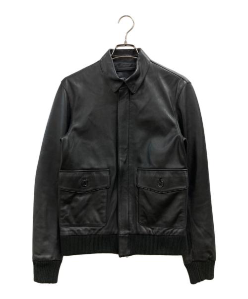 URBAN RESEARCH（アーバンリサーチ）URBAN RESEARCH (アーバンリサーチ) A-2レザージャケット ブラック サイズ:38の古着・服飾アイテム