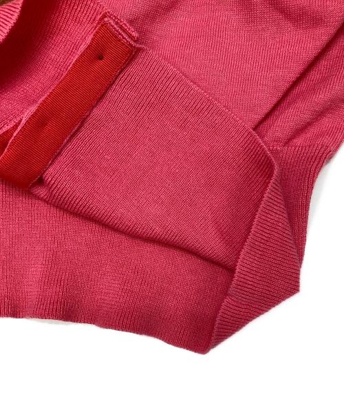 Vivienne Westwood RED LABEL（ヴィヴィアンウエストウッドレッドレーベル）Vivienne Westwood RED LABEL (ヴィヴィアンウエストウッドレッドレーベル) オーブ刺繍カーディガン ピンク サイズ:03の古着・服飾アイテム