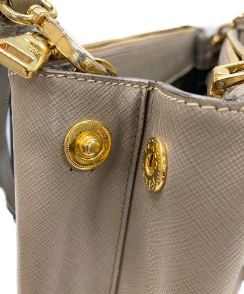 PRADA（プラダ）PRADA (プラダ) ガレリアサフィアーノ2WAYバッグ ベージュの古着・服飾アイテム