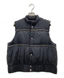 MONCLER GENIUS×noir kei ninomiya（モンクレール ジーニアス×ノワール ケイ ニノミヤ）の古着「チェーンダウンベスト」｜ブラック