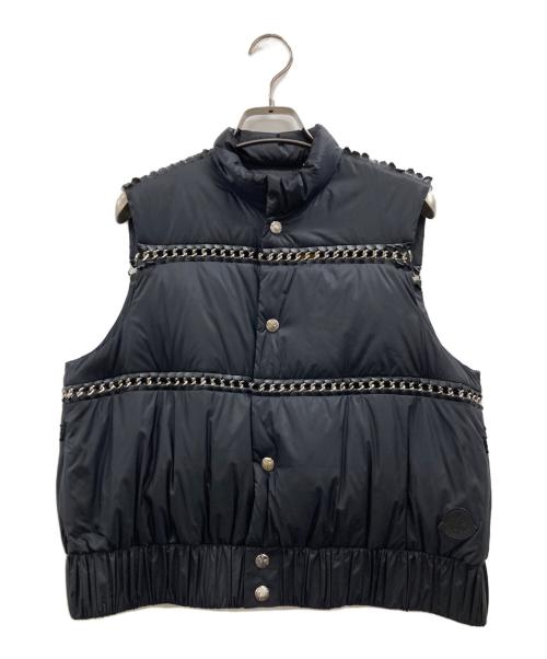 MONCLER GENIUS（モンクレール ジーニアス）MONCLER GENIUS (モンクレール ジーニアス) noir kei ninomiya (ノワール ケイ ニノミヤ) チェーンダウンベスト ブラックの古着・服飾アイテム
