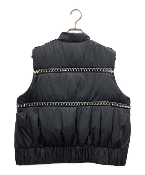 MONCLER GENIUS（モンクレール ジーニアス）MONCLER GENIUS (モンクレール ジーニアス) noir kei ninomiya (ノワール ケイ ニノミヤ) チェーンダウンベスト ブラックの古着・服飾アイテム