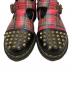 中古・古着 Dr.Martens (ドクターマーチン) メリージェーンチェックスタッズローファー レッド サイズ:UK5：9000円