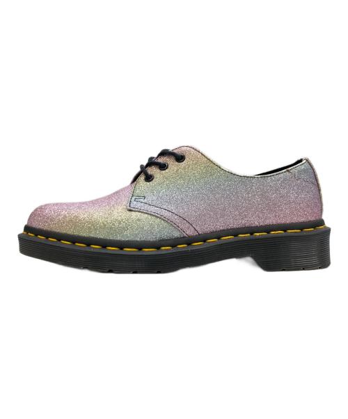 Dr.Martens（ドクターマーチン）Dr.Martens (ドクターマーチン) ラメオックスフォード3ホールシューズ ピンク サイズ:UK4の古着・服飾アイテム