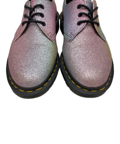 Dr.Martens（ドクターマーチン）Dr.Martens (ドクターマーチン) ラメオックスフォード3ホールシューズ ピンク サイズ:UK4の古着・服飾アイテム