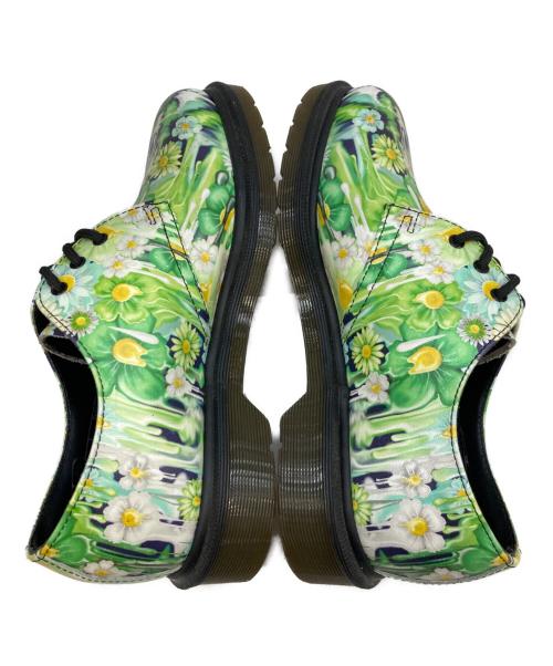 Dr.Martens（ドクターマーチン）Dr.Martens (ドクターマーチン) フラワー柄3ホールシューズ グリーン サイズ:UK 4の古着・服飾アイテム