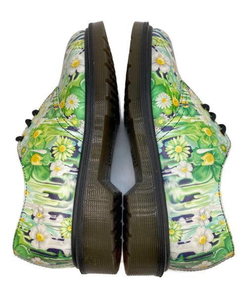 Dr.Martens（ドクターマーチン）Dr.Martens (ドクターマーチン) フラワー柄3ホールシューズ グリーン サイズ:UK 4の古着・服飾アイテム