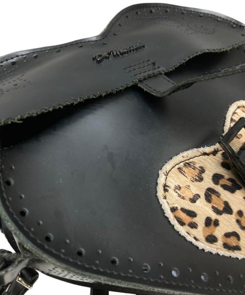 Dr.Martens（ドクターマーチン）Dr.Martens (ドクターマーチン) ハラコパッチハートレザーショルダーバッグ ブラックの古着・服飾アイテム