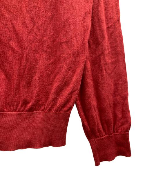 JOHN SMEDLEY（ジョンスメドレー）JOHN SMEDLEY (ジョンスメドレー) Vネックニット レッド サイズ:Mの古着・服飾アイテム