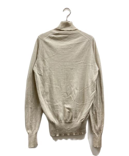 JOHN SMEDLEY（ジョンスメドレー）JOHN SMEDLEY (ジョンスメドレー) ウールタートルネックニット ベージュ サイズ:Sの古着・服飾アイテム