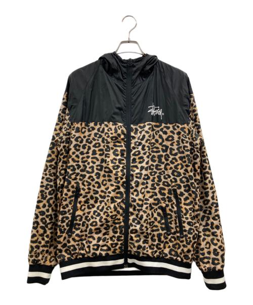 stussy（ステューシー）stussy (ステューシー) レオパードレオパードジャケット ベージュ サイズ:Lの古着・服飾アイテム