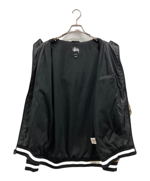 stussy（ステューシー）stussy (ステューシー) レオパードレオパードジャケット ベージュ サイズ:Lの古着・服飾アイテム