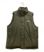 RUFFLOGラフロッグ）の古着「Utility Fill Logo Puffer Vest」｜カーキ