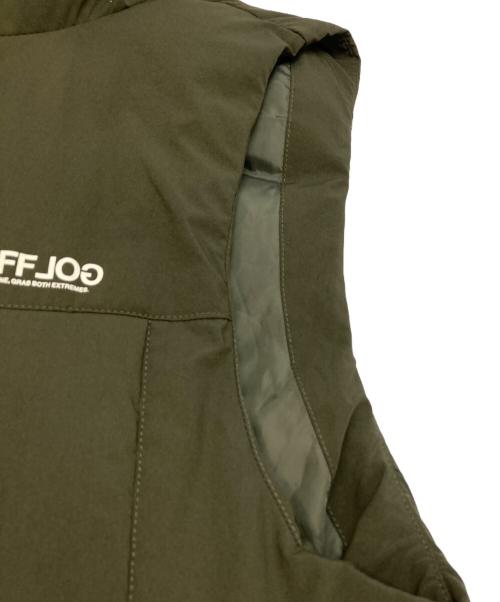 RUFFLOG（ラフロッグ）RUFFLOG (ラフロッグ) Utility Fill Logo Puffer Vest カーキ サイズ:Mの古着・服飾アイテム
