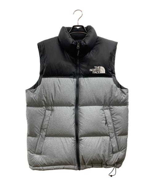 THE NORTH FACE（ザ ノース フェイス）THE NORTH FACE (ザ ノース フェイス) ダウンベスト グレー×ブラック サイズ:Mの古着・服飾アイテム