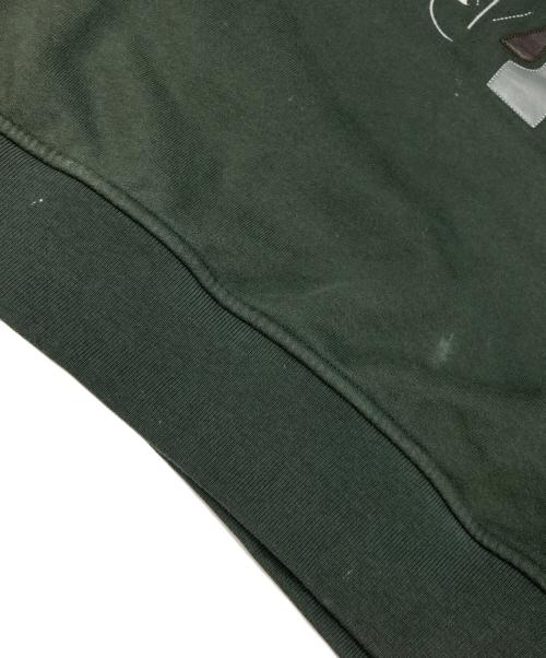 HERMES（エルメス）HERMES (エルメス) Leather Patch Hoodie グリーン サイズ:Lの古着・服飾アイテム