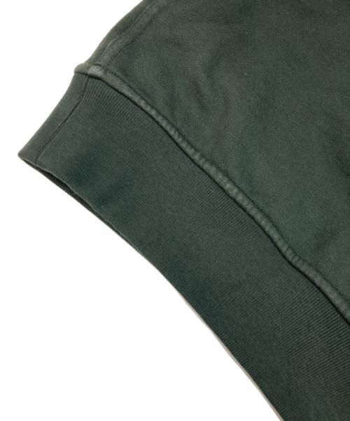 HERMES（エルメス）HERMES (エルメス) Leather Patch Hoodie グリーン サイズ:Lの古着・服飾アイテム