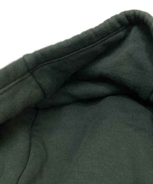 HERMES（エルメス）HERMES (エルメス) Leather Patch Hoodie グリーン サイズ:Lの古着・服飾アイテム
