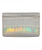 LOUIS VUITTONルイ ヴィトン）の古着「クロコダイルカードケース」｜シルバー