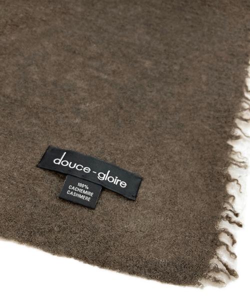 douce gloire（ドゥースゴロワー）douce gloire (ドゥースゴロワー) 大判カシミヤストール ブラウンの古着・服飾アイテム