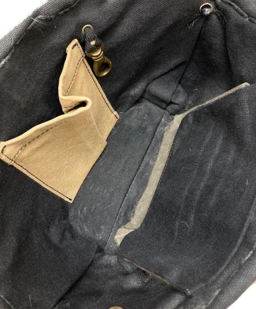 ebagos（エバゴス）ebagos (エバゴス) 被せファーマルシェバッグ ベージュ×ブラックの古着・服飾アイテム