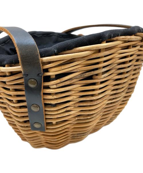 ebagos（エバゴス）ebagos (エバゴス) 被せファーマルシェバッグ ベージュ×ブラックの古着・服飾アイテム