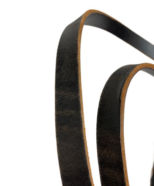 ebagos（エバゴス）ebagos (エバゴス) 被せファーマルシェバッグ ベージュ×ブラックの古着・服飾アイテム