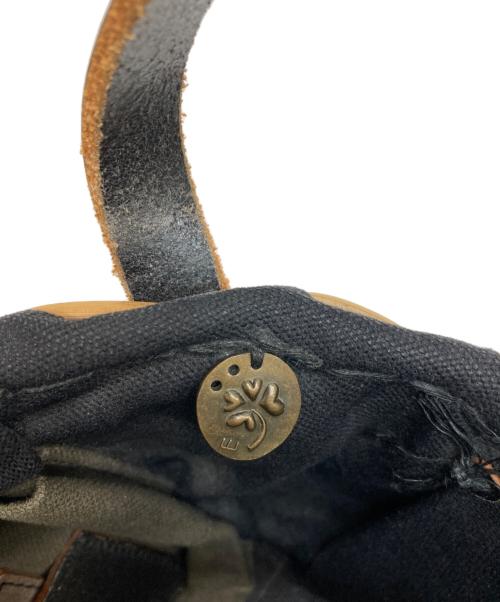 ebagos（エバゴス）ebagos (エバゴス) 被せファーマルシェバッグ ベージュ×ブラックの古着・服飾アイテム