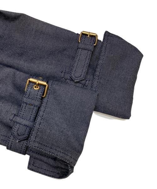 BURBERRY BLUE LABEL（バーバリー ブルー レーベル）BURBERRY BLUE LABEL (バーバリー ブルー レーベル) 金釦デニムトレンチコート グレー サイズ:38の古着・服飾アイテム