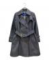 BURBERRY BLUE LABEL（バーバリー ブルー レーベル）の古着「金釦デニムトレンチコート」｜グレー