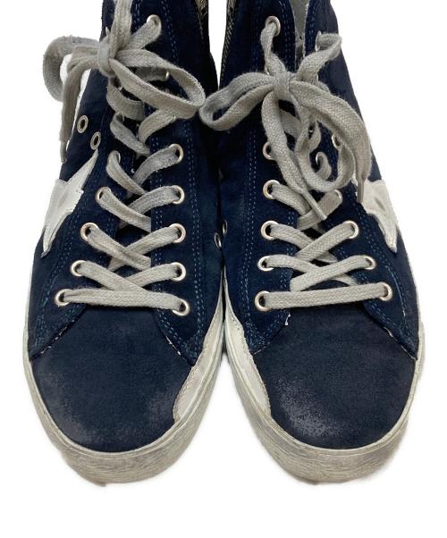 GOLDEN GOOSE（ゴールデングース）GOLDEN GOOSE (ゴールデングース) サイドジップハイカットスニーカー ネイビー サイズ:39の古着・服飾アイテム