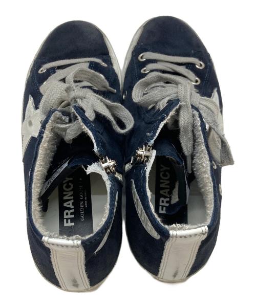 GOLDEN GOOSE（ゴールデングース）GOLDEN GOOSE (ゴールデングース) サイドジップハイカットスニーカー ネイビー サイズ:39の古着・服飾アイテム