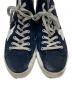 中古・古着 GOLDEN GOOSE (ゴールデングース) サイドジップハイカットスニーカー ネイビー サイズ:39：14000円